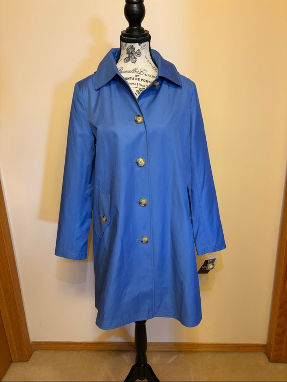 BNWT Ralph Lauren Cornflower Blue Trench Coat